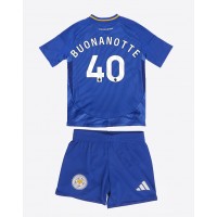 Leicester City Facundo Buonanotte #40 Heimtrikotsatz Kinder 2024-25 Kurzarm (+ Kurze Hosen)